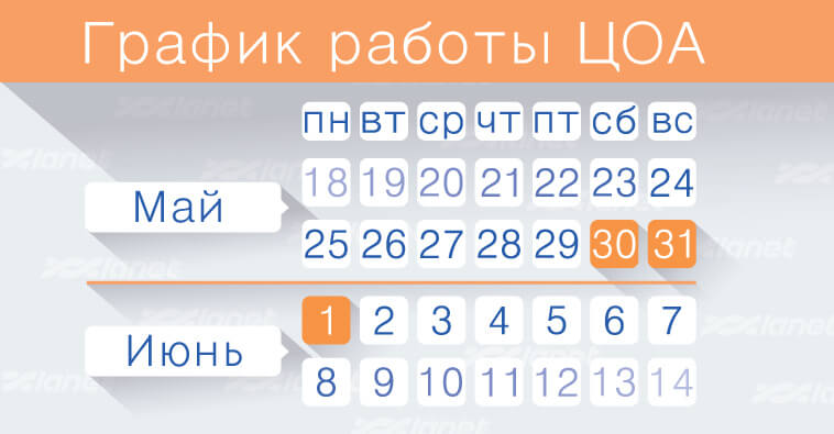 Работа ЦОА на Троицу