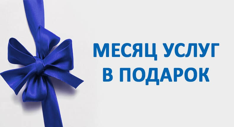 Месяц в подарок!